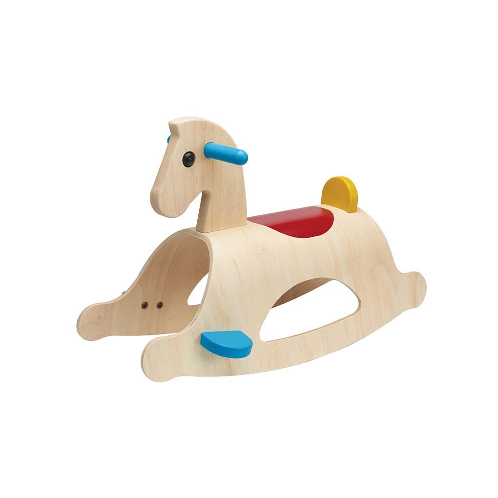 Wooden rocking horse